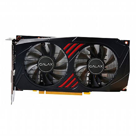 Placa de Vídeo GeForce GTX 1060 6GB GDDR5X 192bits - OC Dual RedBlack - Galax 60NRJ7DSX1PO