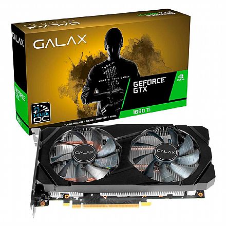 GeForce GTX 1660 Ti 6GB GDDR6 192bits - 1-Click OC - Galax 60IRL7DSY91C