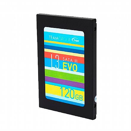 SSD 120GB Team Group L3 Evo - SATA - Leitura 530MB/s - Gravação 360 MB/s - T253LE120GTC101 0 oem