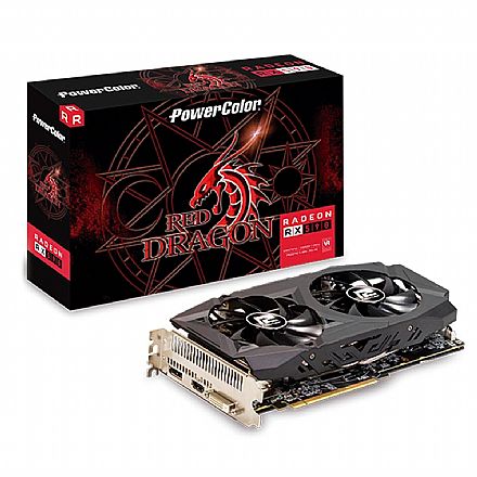 AMD Radeon RX 590 8GB GDDR5 256bits - AXRX - PowerColor 8GBD5-DHD