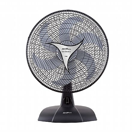 Ventilador Britânia Mega Turbo 50 Six - 127V - 6 Pás - 3 Velocidades - 50cm - Preto