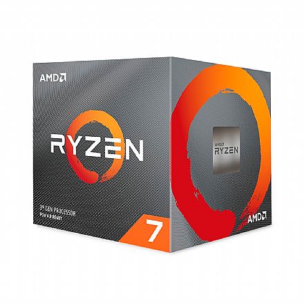 AMD Ryzen 7 3800X Octa Core - 16 Threads - 3.9GHz (Turbo 4.5GHz) - Cache 32MB - AM4 - TDP 105W - Wraith Spire Cooler - 100-100000025BOX - sem gráfico integrado