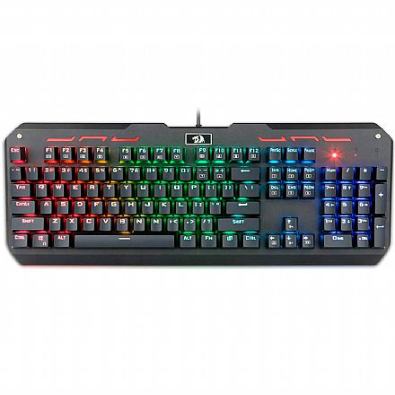 Teclado Mecânico Redragon VARUNA - LED RGB - Switch Outemu Red - K559-RGB - ABNT2