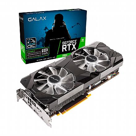 GeForce RTX 2080 8GB GDDR6 256bits - 1-Click OC - Galax EX 28NSL6UCU9EN