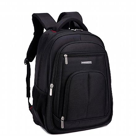 Mochila Seanite ML12563 - Separador de arquivos - 4 compartimentos - Preta