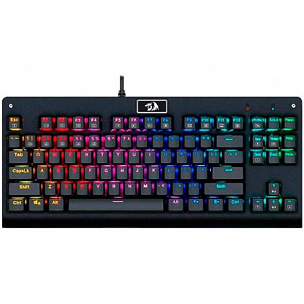 Teclado Mecânico Gamer Redragon Dark Avenger - TKL - RGB - Switch Outemu Brown - ABNT2 - K568RGB-2 BROWN