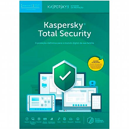 Kaspersky Antivírus Total Security - Licença de 1 ano - para 1 dispositivo - Versão Download