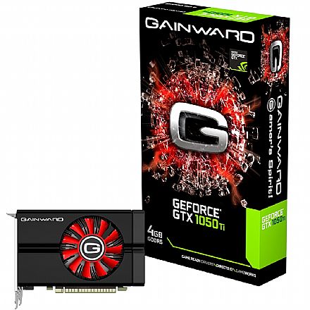 Placa de Vídeo GeForce GTX 1050 Ti 4GB GDDR5 128bits - Gainward NE5105T018G1-1070F