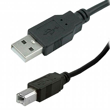 Cabo USB para Impressora - AM/BM - Versão 2.0 High Speed - 1,80 metros - Fortrek SBI101