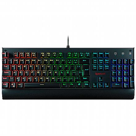 Teclado Mecânico Redragon KALA - LED RGB - Switch Outemu Brown - K557RGB - ABNT2