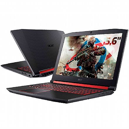 Notebook Acer Nitro 5 AN515-54-58CL Gamer - Intel i5 9300H, 16GB, SSD 128GB + HD 1TB, GeForce GTX 1650 4GB, Tela 15.6" IPS Full HD - Endless OS