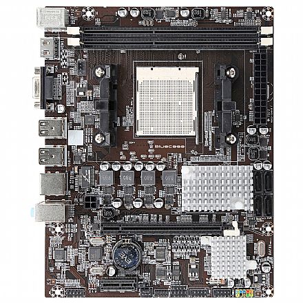 Placa Mãe Bluecase BMB78-D1 (AM3+ - DDR3 1600) Chipset AMD 760G - Micro ATX