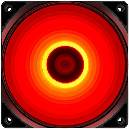 Cooler 120mm DeepCool RF120R - LED Vermelho - DP-FLED-RF120-RD