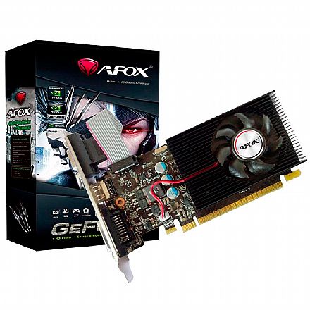 Placa de Vídeo GeForce GT 730 4GB DDR3 128bits - Low Profile - AFOX AF730-4096D3L6