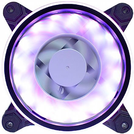Cooler 120mm Gaming Master AF-Y1225 - com LED RGB Rainbow Slim Ring - AFY1225ID437K0
