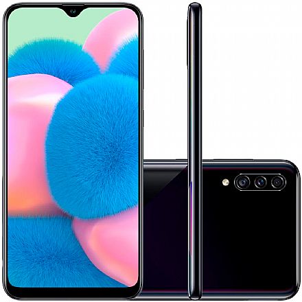 Smartphone Samsung Galaxy A30s - Tela 6.4" HD+, 64GB, Dual Chip 4G, Câmera Tripla 25MP - Preto - A307GT/6DL