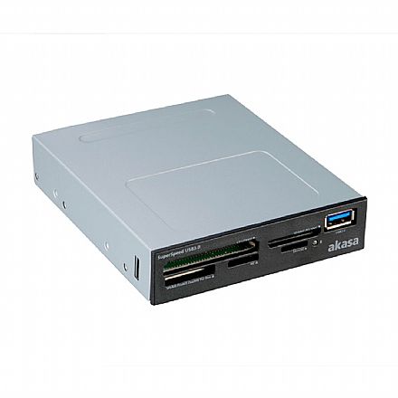 Leitor de Cartão de Memória Interno com USB 3.0 - Akasa AK-ICR-27