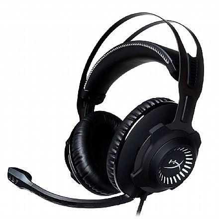 Headset Gamer Kingston HyperX Cloud Revolver - com Microfone - Conector P2 - Preto e Cinza