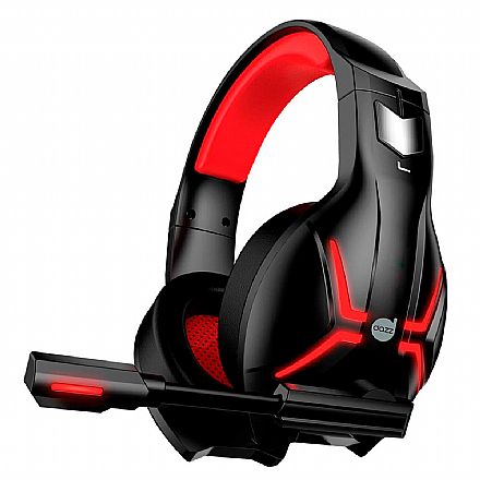 Headset Gamer Dazz Titan 2.0 - com Controle de Volume e Microfone - Conector USB - Vermelho - 624848