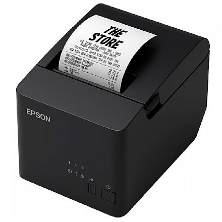 Impressora Térmica Epson TM-T20X - Serial e USB - para Cupom Fiscal Eletrônico, Extrato, Recibo, Senha de Atendimento - C31CH26031