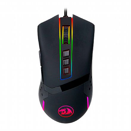 Mouse Gamer Redragon Octopus - 10000dpi - 7 Botões - LED RGB - M712-RGB