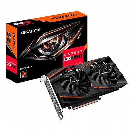 AMD Radeon RX 570 4GB GDDR5 256bits - Gaming 4G - Gigabyte GV-RX570GAMING-4GD - REV 2.0