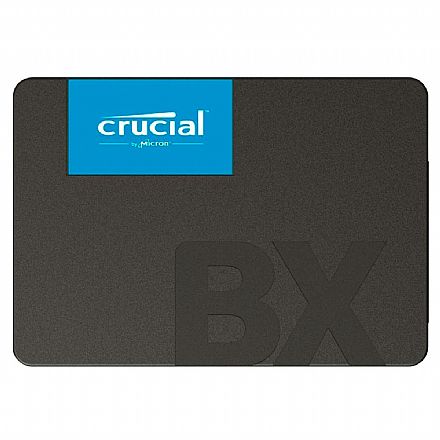 SSD 120GB Crucial BX500 - SATA - Leitura 540 MB/s - Gravação 500MB/s - 3D-NAND - CT120BX500SSD1