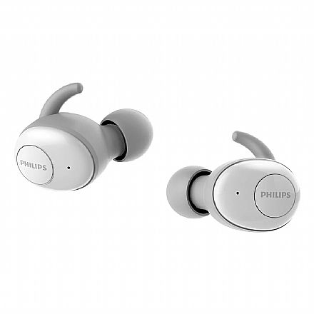 Fone de Ouvido Bluetooth Earbud Philips Upbeat SHB2505WT - com Microfone - com Case Carregador - Branco
