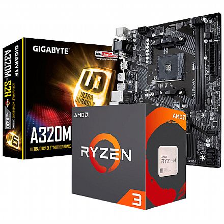 Kit Upgrade AMD Ryzen™ 3 3200G + Gigabyte GA-A320M-S2H