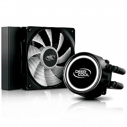 Water Cooler DeepCool Gammaxx L120T (AMD / Intel) - LED Branco - DP-H12RF-GL120TWH