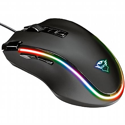 Mouse Gamer Trust GXT 188 Laban - LED RGB - 15000dpi - 8 Botões - 21789