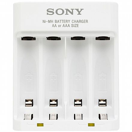 Carregador de Pilhas Sony AA e AAA - USB - BCG34HHU