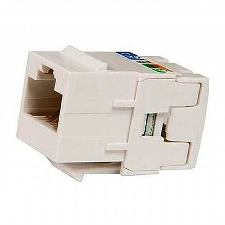 Conector Fêmea RJ45 - Cat 6 - Keystone - Legrand Linkeo - Branco - 632705