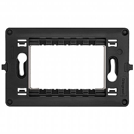 Suporte para Placa 4x2 Legrand Pial Plus+ - para até 3 Módulos - Preto - 612122NT