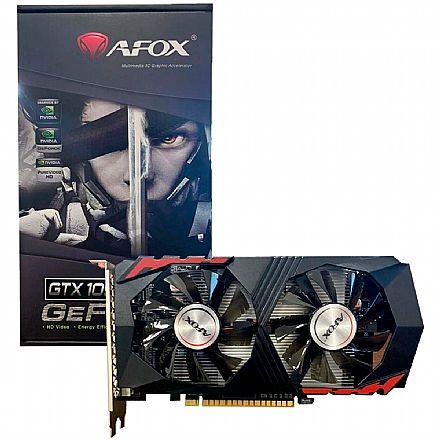 Placa de Vídeo GeForce GTX 1050 Ti 4GB GDDR5 128bits - AFOX AF1050TI-4096D5H2