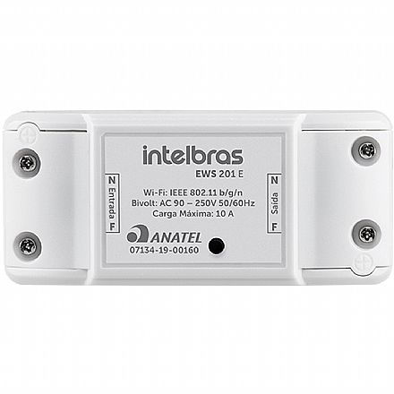 Interruptor Controlador Inteligente Intelbras - Acionador Wi-Fi Smart - Branco - EWS 201 E