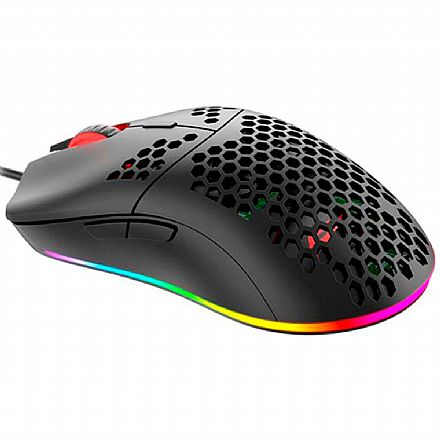 Mouse Gamer Havit MS1023 - 6400dpi - 6 Botões - RGB - HV-MS1023