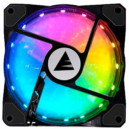 Cooler 120mm Bluecase Bulk - com LED RGB - BF-10RGB