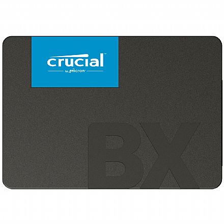 SSD 1TB Crucial BX500 - SATA - Leitura 540 MB/s - Gravação 500Mb/s - 3D NAND - CT1000BX500SSD1