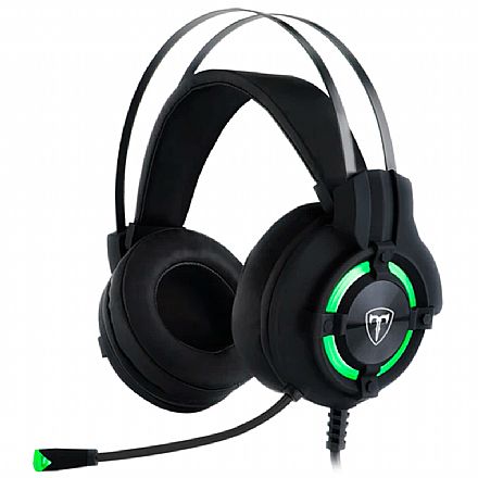 Headset Gamer T-Dagger Andes - LED - Conector USB e P3 - com Microfone - T-RGH300