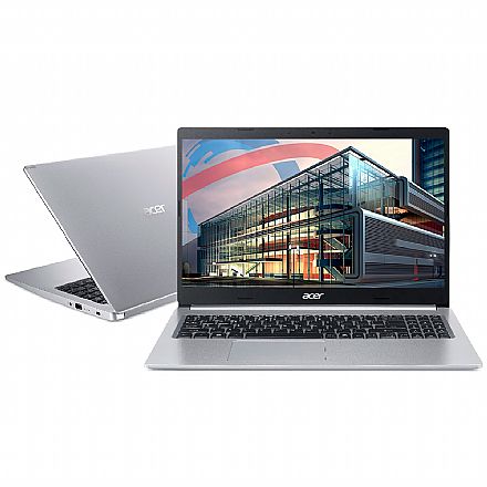 Notebook Acer Aspire A515-54G-53GP - Tela 15.6", Intel i5 10210U, 20GB, SSD 256GB, GeForce MX250, Windows 10