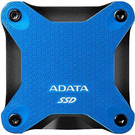 SSD Externo 240GB Adata SD600Q - USB 3.2 - Leitura 430MB/s - Gravação 440 MB/s - ASD600Q-240GU31-CBL