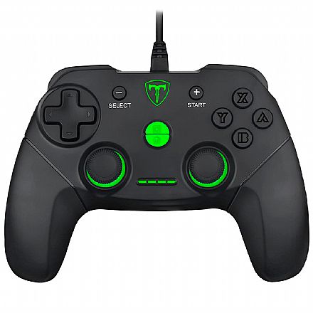 Controle T-Dagger Aries para PC, PS3 e Switch - com Vibração - T-TGP500