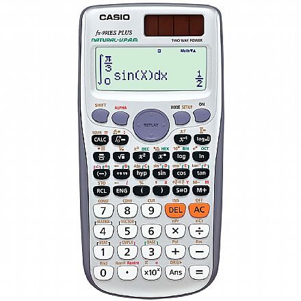 Calculadora Científica Casio - 417 funções - 12 dígitos - Alimentação Solar e Bateria - FX-991ES PLUS