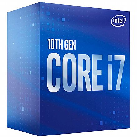 Intel® Core i7 10700 - LGA 1200 - 2.9GHz (Turbo 4.8GHz) - Cache 16MB - 10ª Geração - BX8070110700