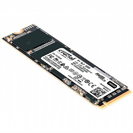 SSD M.2 1TB Crucial P1 - NVMe - Leitura 2000 MB/s - Gravação 1700MB/s - CT1000P1SSD8