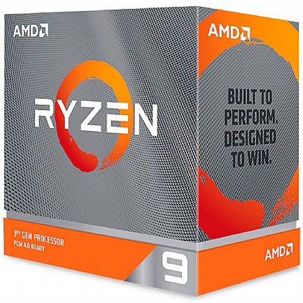 AMD Ryzen™ 9 3900XT 12 Core - 24 Threads - 3.8GHz (Turbo 4.7GHz) - Cache 70MB - AM4 - TDP 105W - 100-100000277WOF - sem gráfico integrado