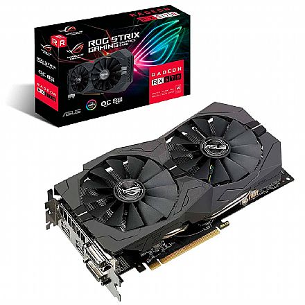 AMD Radeon RX 570 8GB GDDR5 256Bits - Asus - ROG-STRIX-RX570-O8G-GAMING