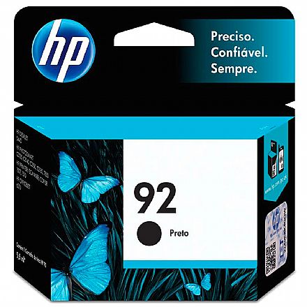 Cartucho HP 92 Preto - C9362WL / C9362WB - Para HP Deskjet 5440, Photosmart 7830, 7850, C3180, PSC 1507, 1510, 1510v, 1510xi, OfficeJet 6310