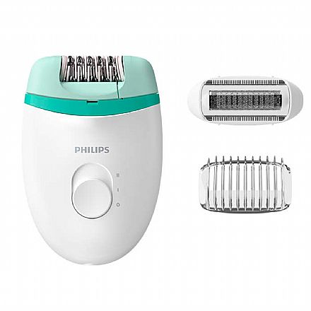 Depilador Elétrico Philips Satinelle Essential BRE245/00 - Bivolt - com Fio - Lavável - Indicado para Depilação das Pernas e Corpo